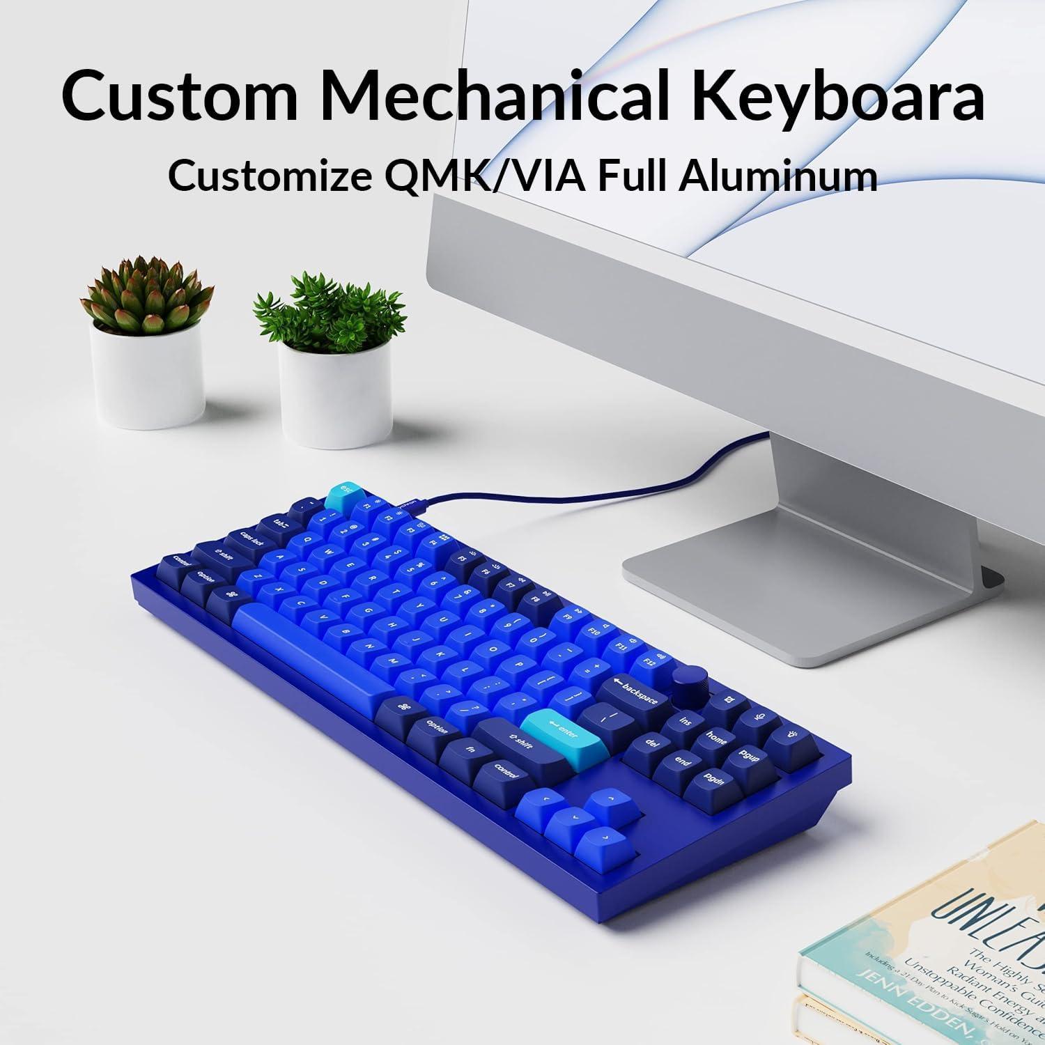 Teclado Mecánico Keychron Q3 TKL Programable Gateron Azul