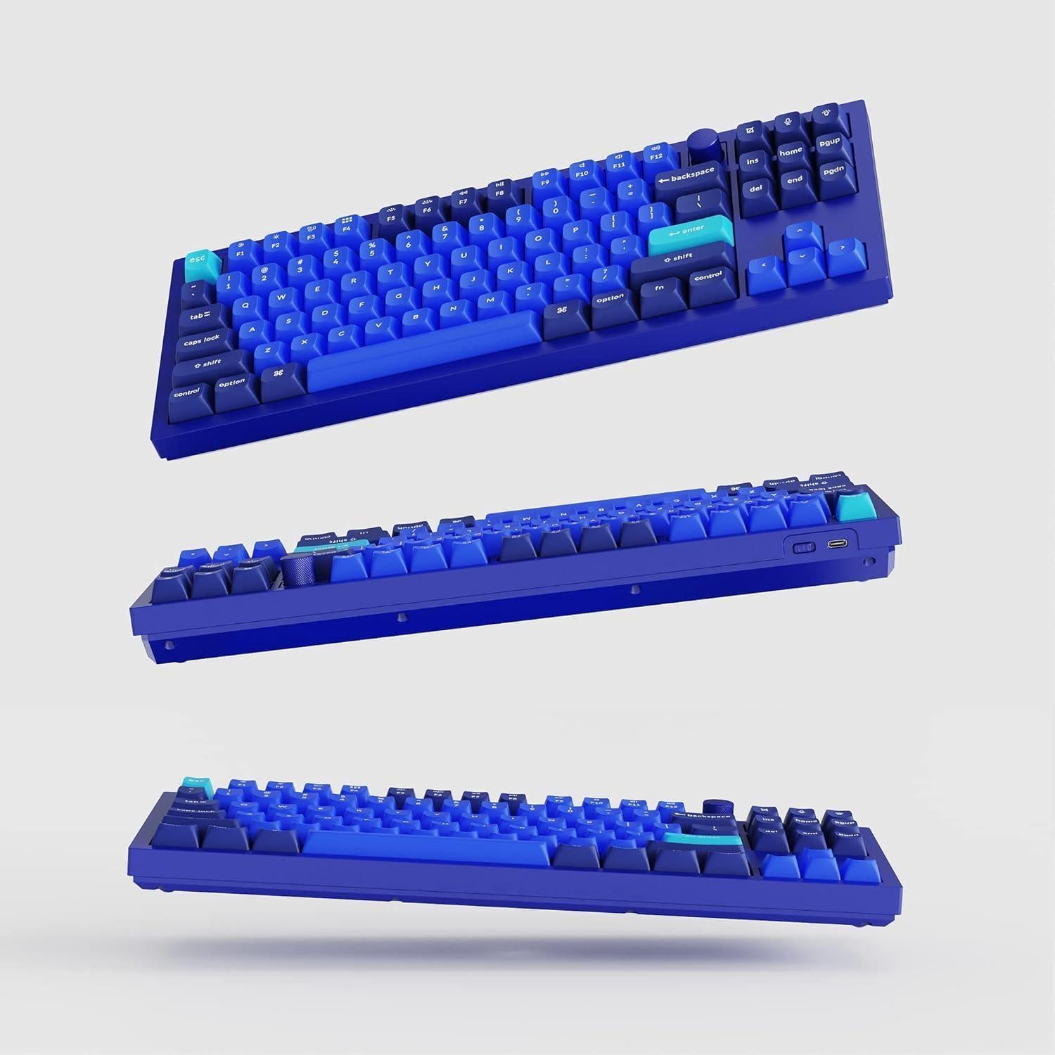 Teclado Mecánico Keychron Q3 TKL Programable Gateron Azul