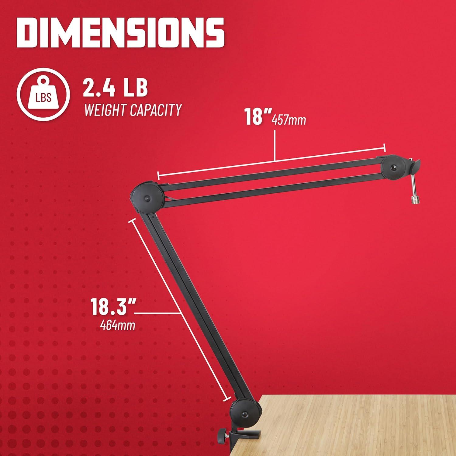 Brazo de Micrófono Gator Frameworks GFWMICBCBM2000 Negro