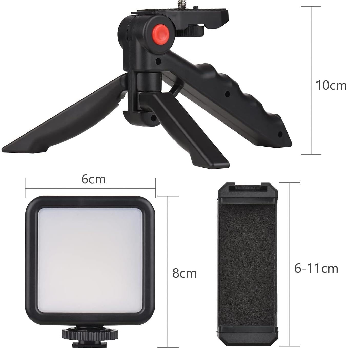 Kit de Vlog Mini Smartphone Sunydog con Luz LED y Micrófono