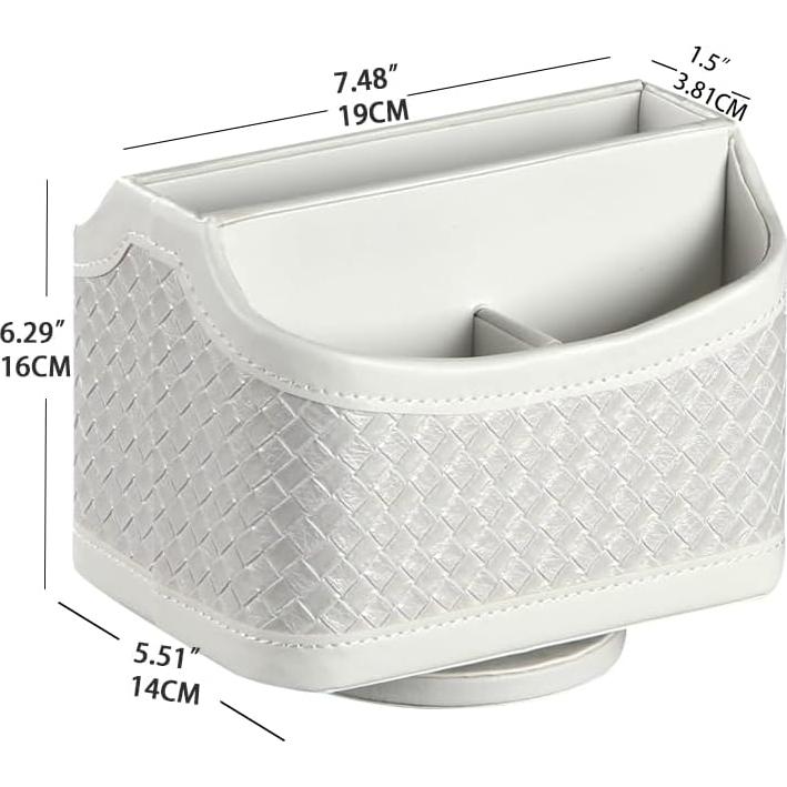 Soporte Organizador de Control Remoto PUSU Cuero PU 360°