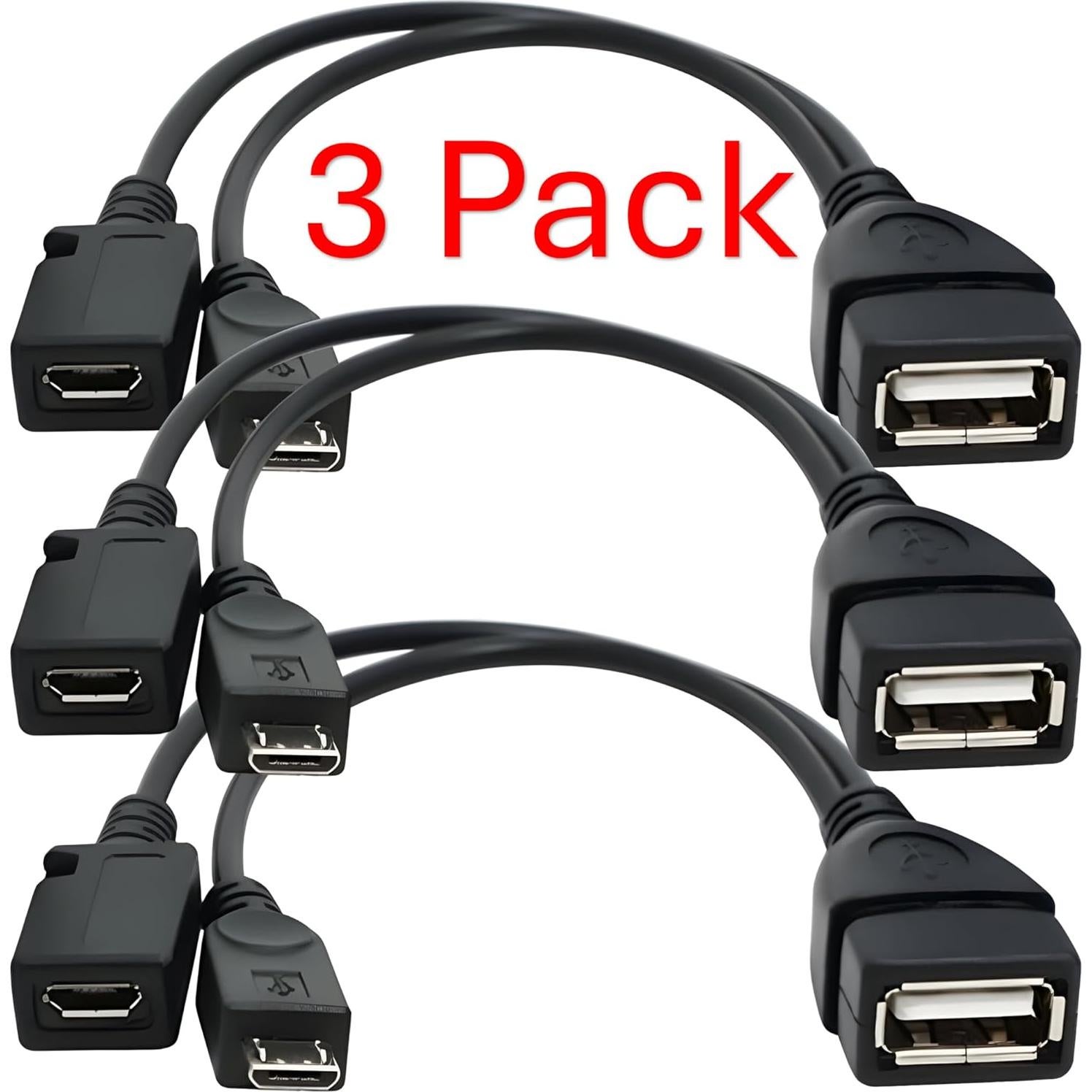 Adaptador USB OTG 3 Pack TV xStream Media para Fire Stick y Switch