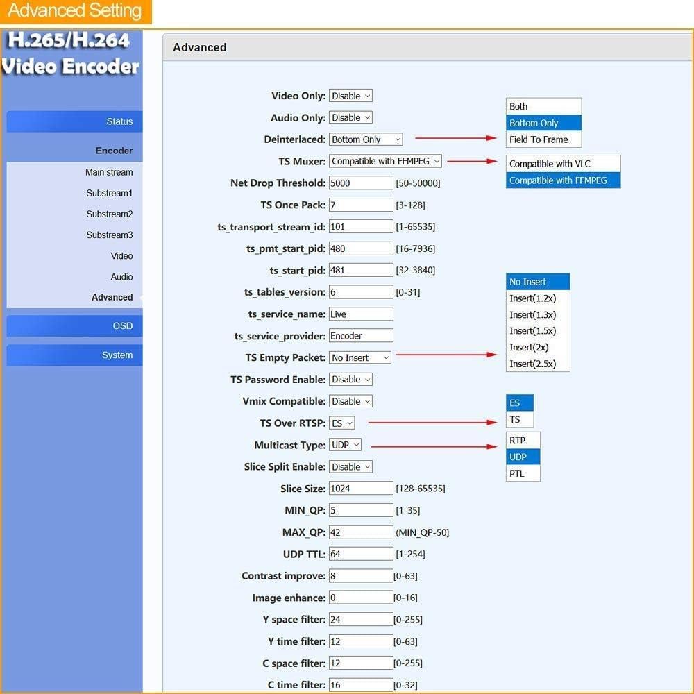 H.265/H.264 HDMI Video Encoder for Live Stream Broadcast on Facebook YouTube Ustream Wowza Streaming Platforms.Support RTMP/RTMPS/RTSP/UDP/RTP/SRT