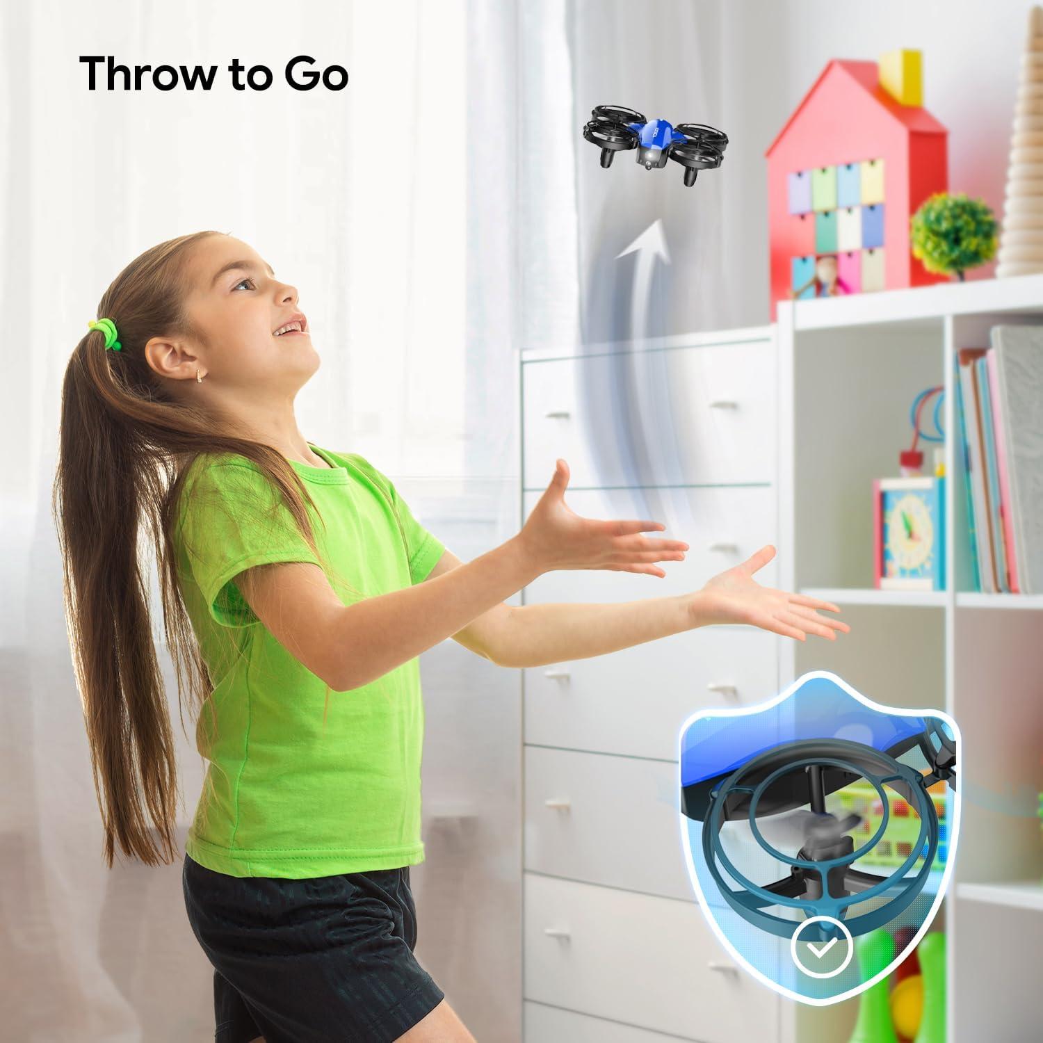 Drone TOMZON A24 para Niños - 2 Paquetes, Rojo y Azul