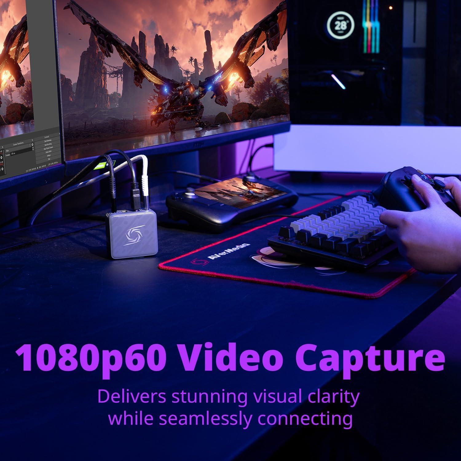 Tarjeta de Captura AVerMedia GC313 Pro 1080p HDMI y Hub USB-C