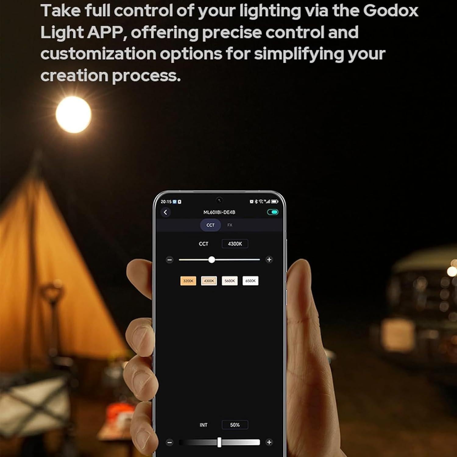 Godox ML60II Bi 70W Luz de Video Bi-Color 2800-6500K
