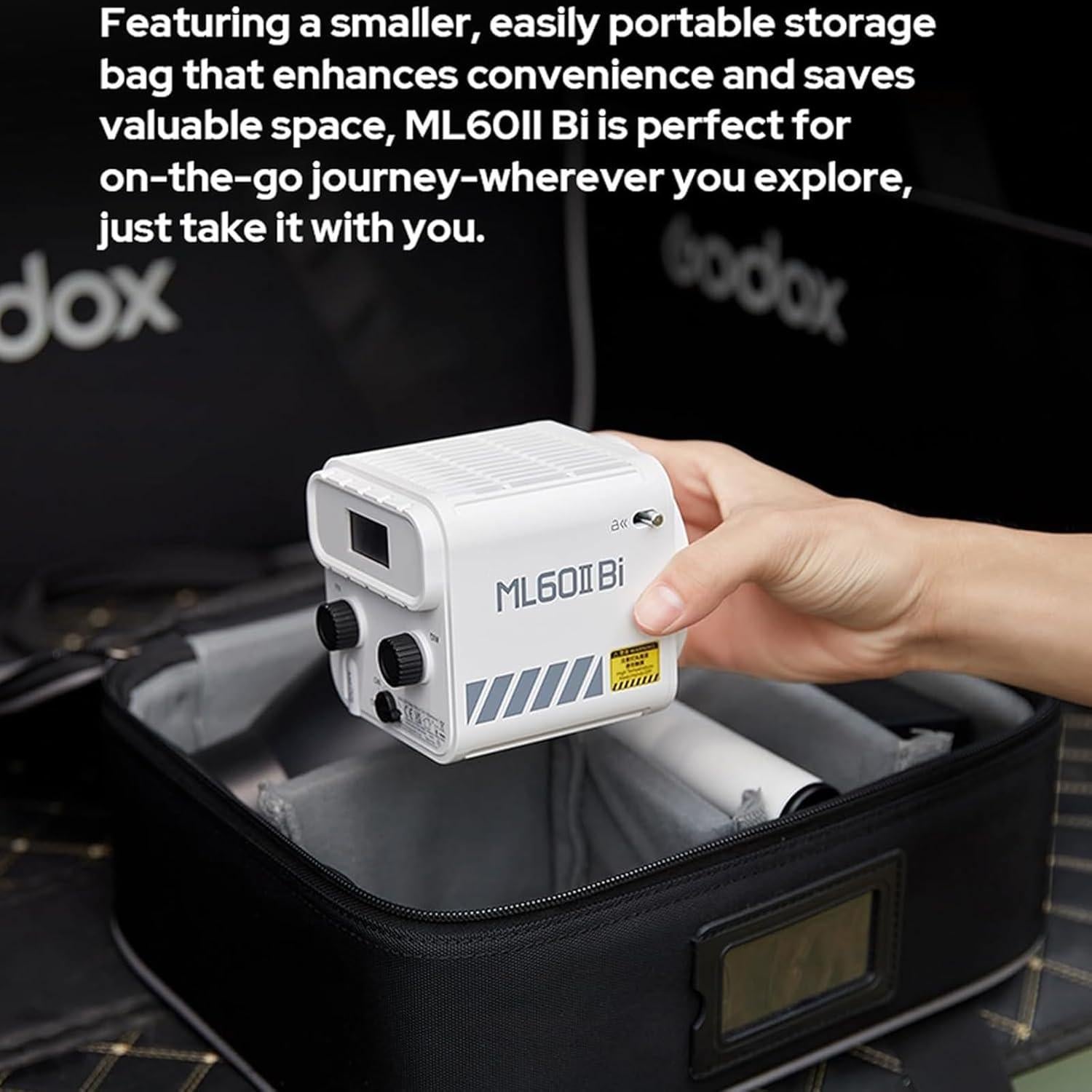 Godox ML60II Bi 70W Luz de Video Bi-Color 2800-6500K