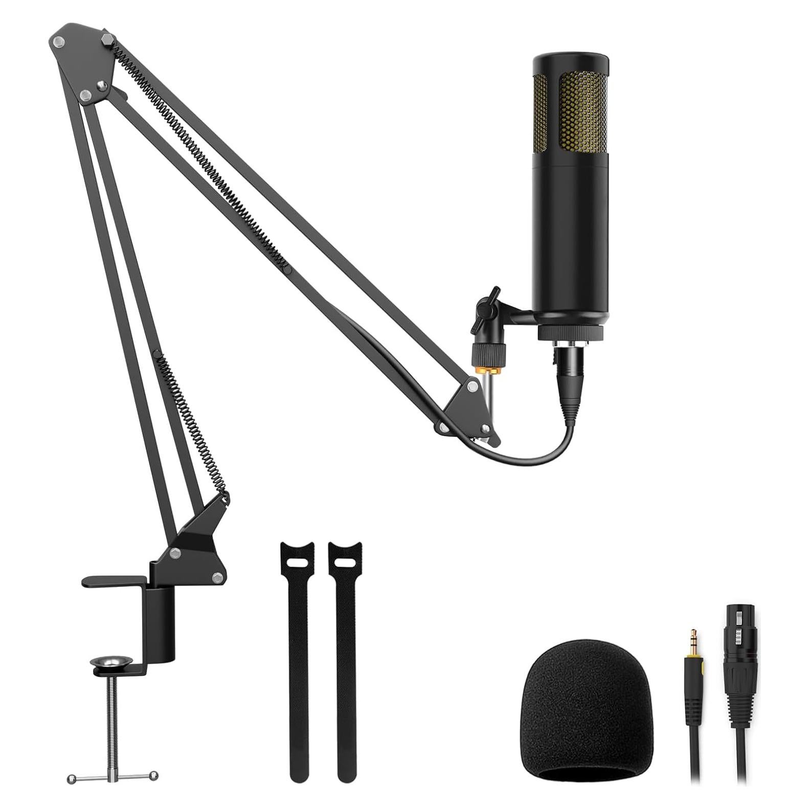 Micrófono Dinámico Hayner-Seek XLR 1.23kg para Podcast