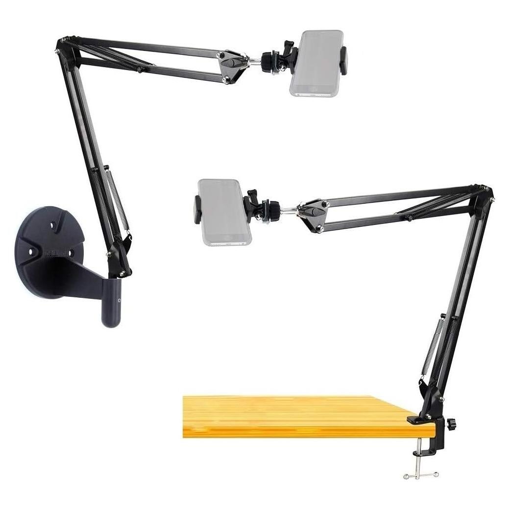 Soporte de Teléfono de Pared 2 en 1 Acetaken Negro