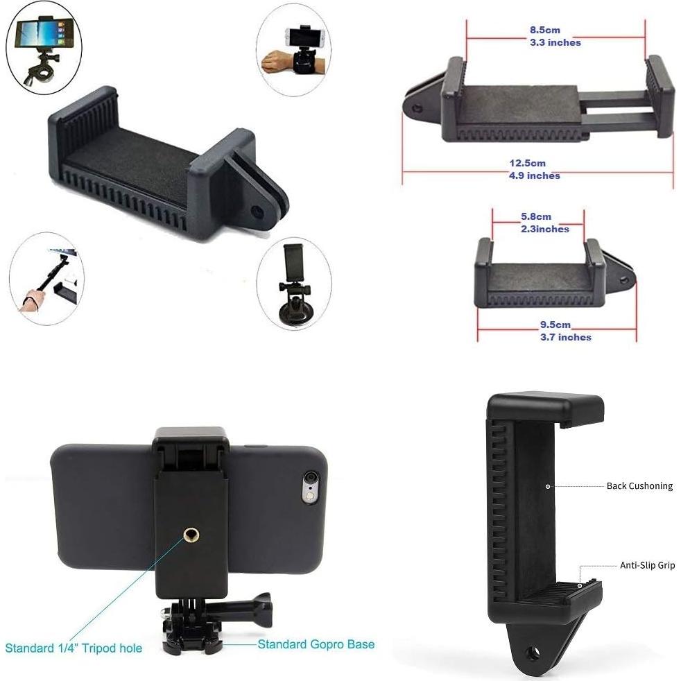 Soporte de Teléfono de Pared 2 en 1 Acetaken Negro