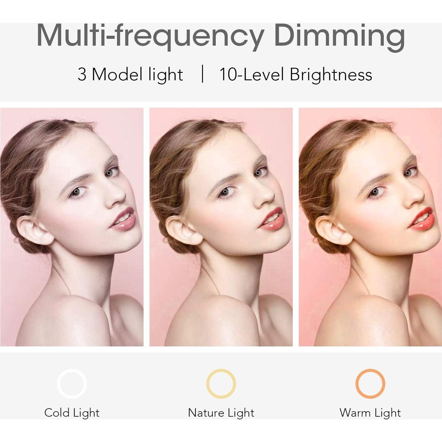 Anillo de Luz LED Rovtop 25 cm con Trípode Ajustable