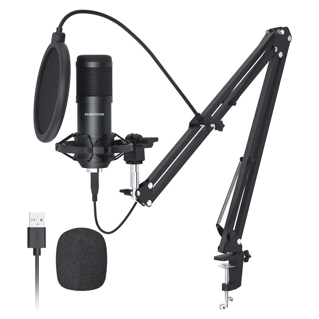 Micrófono USB Sudotack ST-800 para Streaming y Podcast