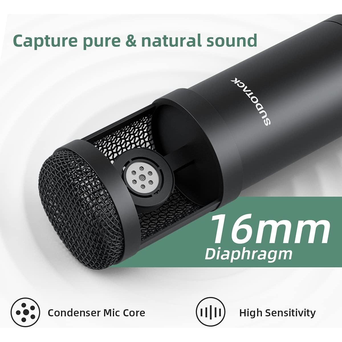 Micrófono USB Sudotack ST-800 para Streaming y Podcast