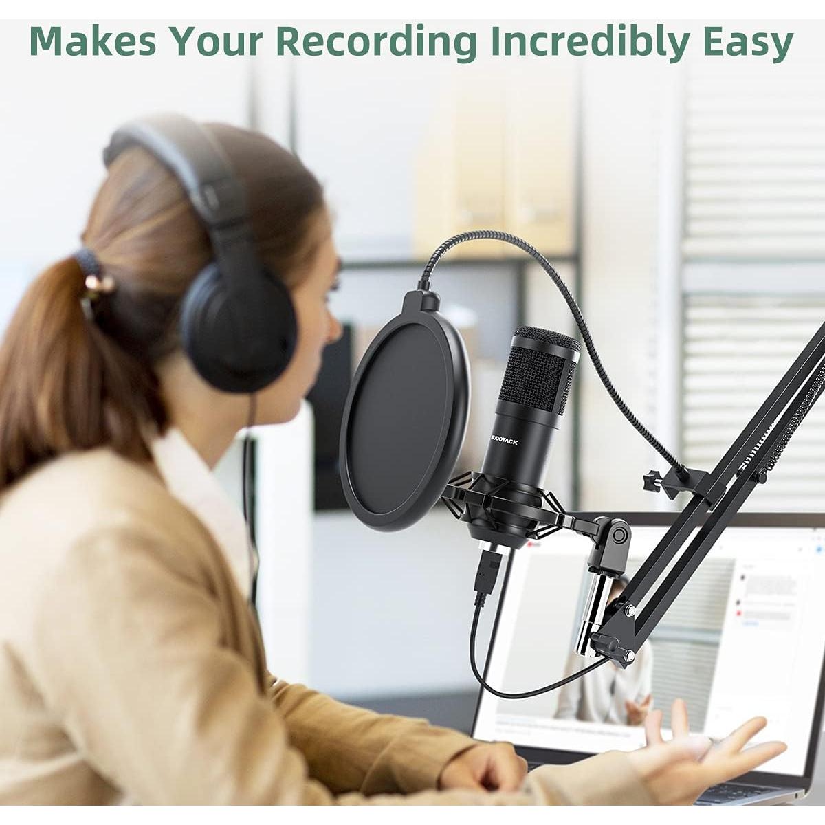 Micrófono USB Sudotack ST-800 para Streaming y Podcast