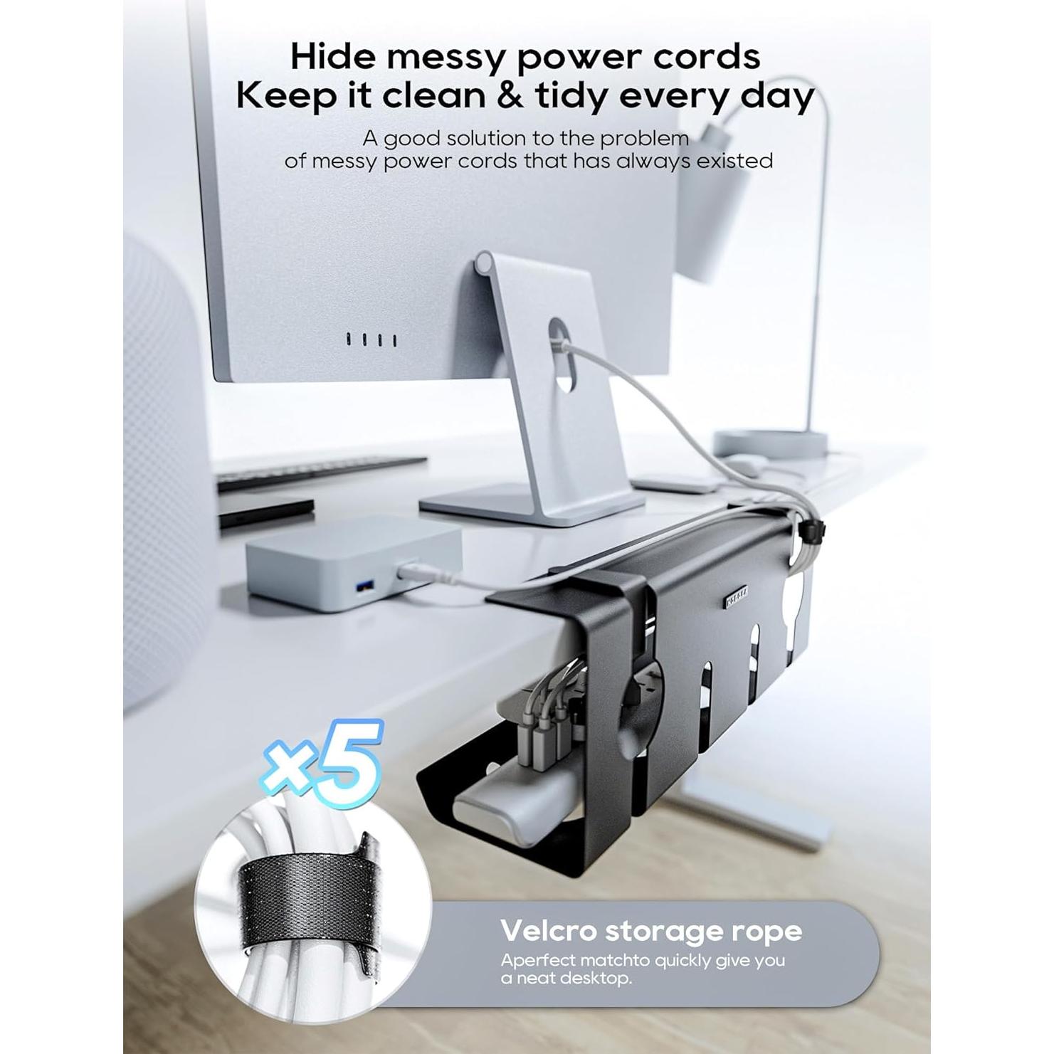 Bandeja de Gestión de Cables NODOCA 42,93x14,99cm Negra