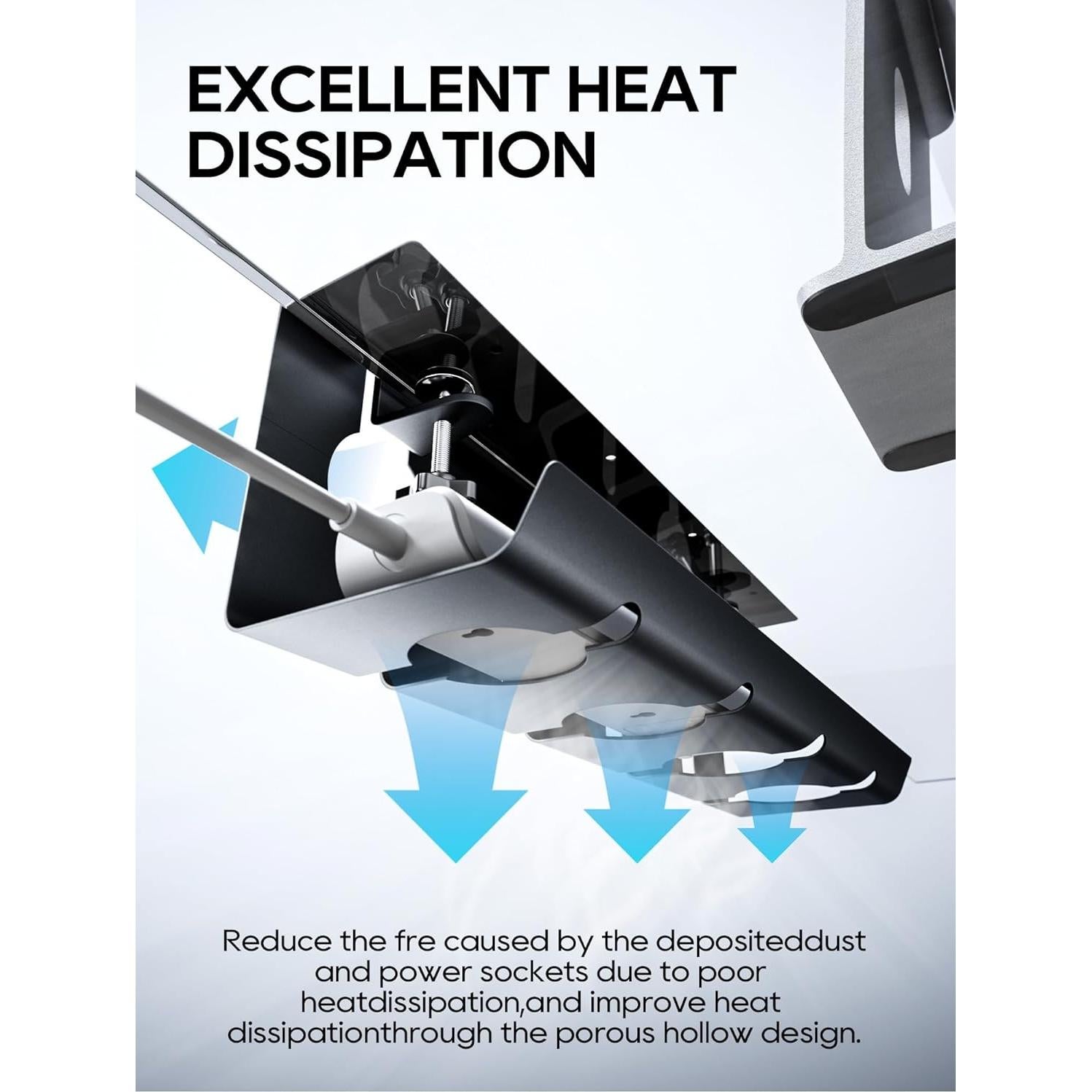 Bandeja de Gestión de Cables NODOCA 42,93x14,99cm Negra