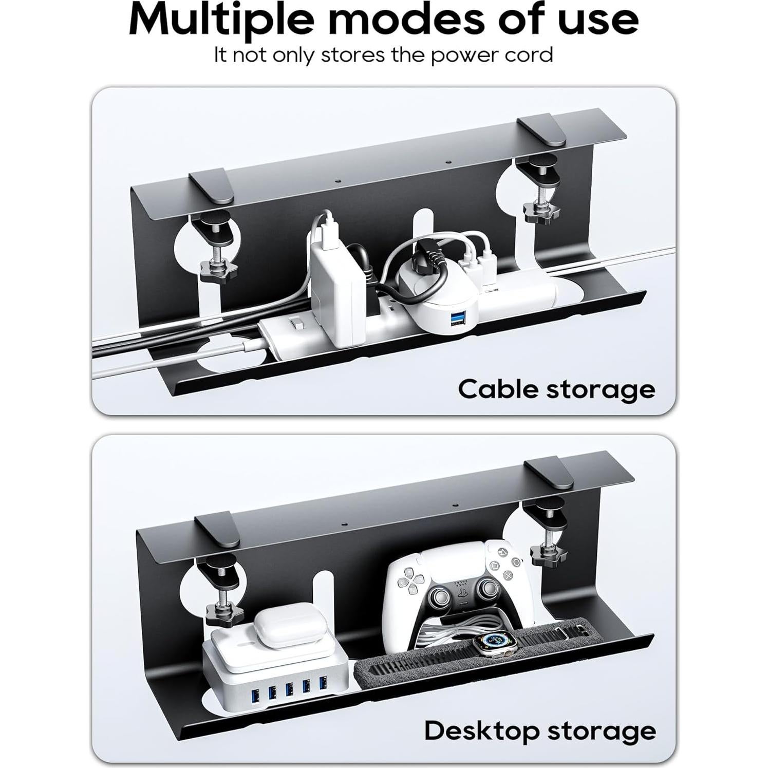 Bandeja de Gestión de Cables NODOCA 42,93x14,99cm Negra