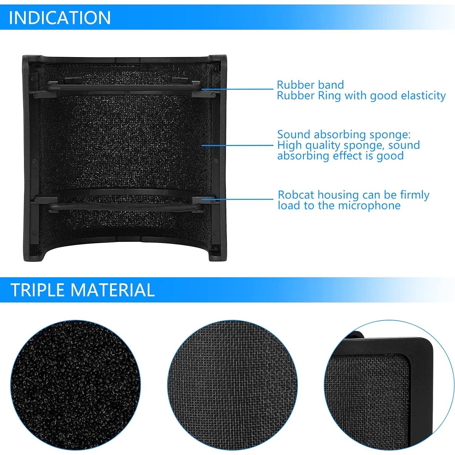 Filtro Pop U-Tech Musiin Studio Pro para Micrófono - 3 Capas
