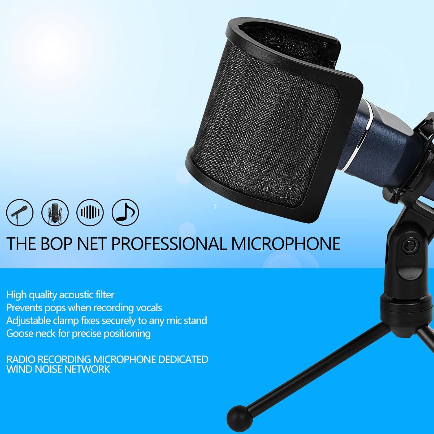 Filtro Pop U-Tech Musiin Studio Pro para Micrófono - 3 Capas