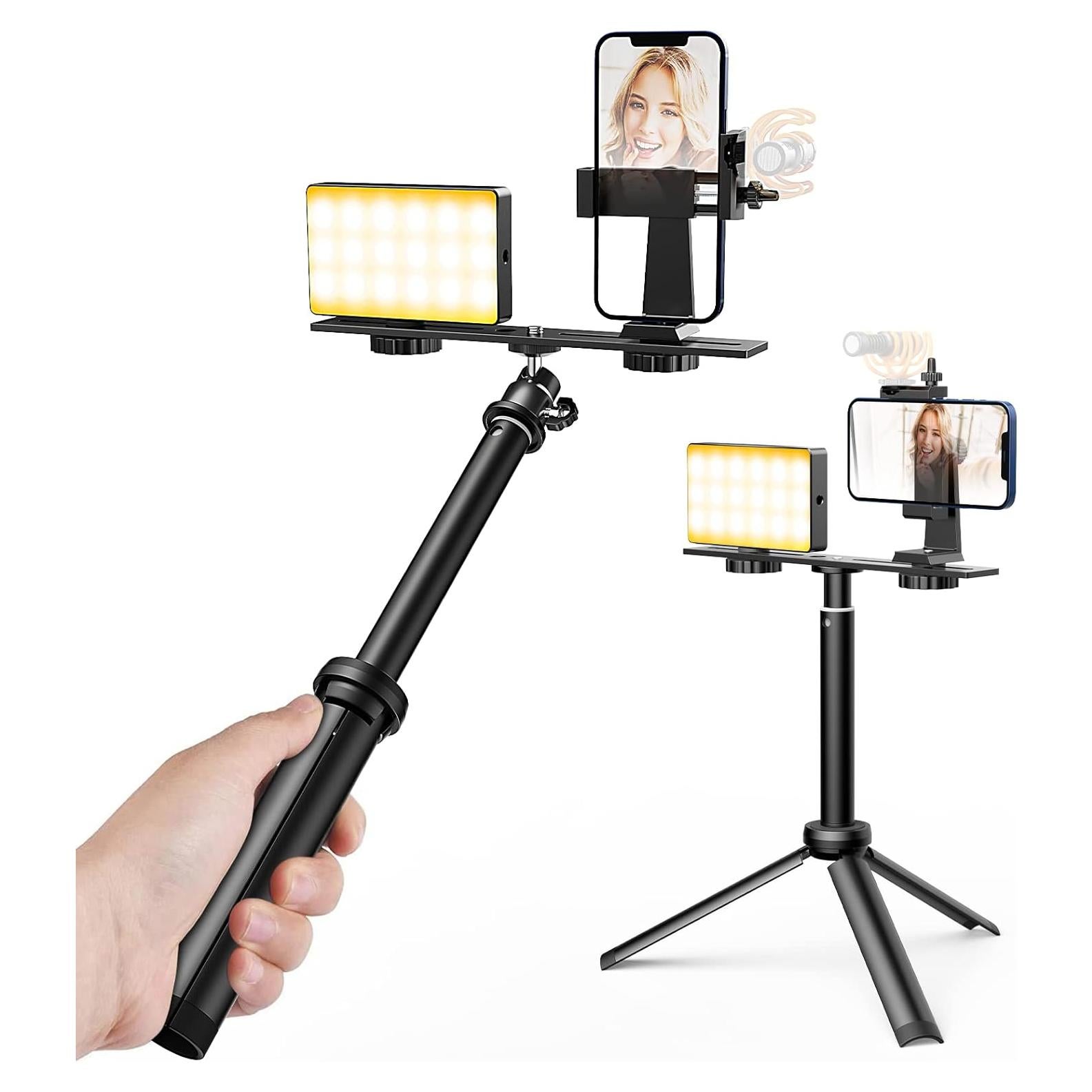 Luz de Video Pocket Pixel G6 RGB con Trípode y Batería 3000mAh