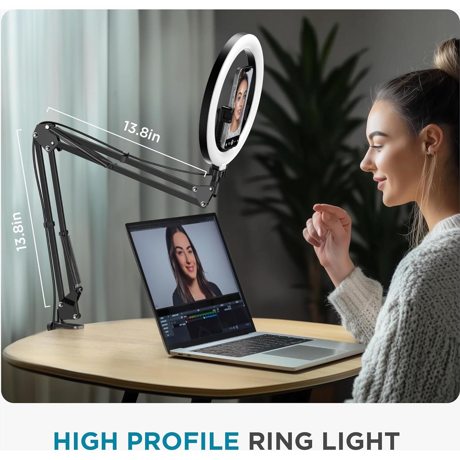 Soporte de Teléfono InnoGear con Luz de Anillo LED 25 cm