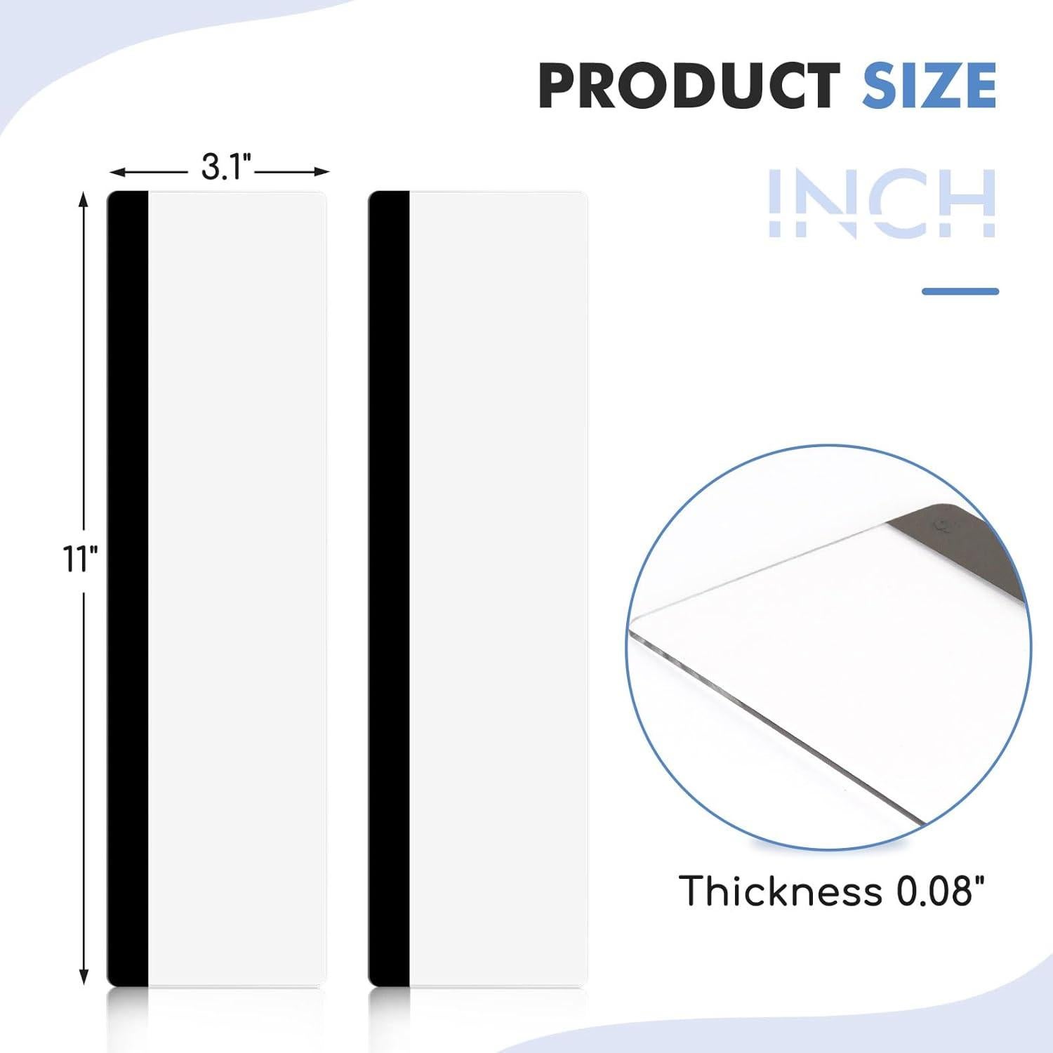 Tableros de Memoria Acrílico DOLLAR BOSS 2 Pcs 27.94x7.87cm