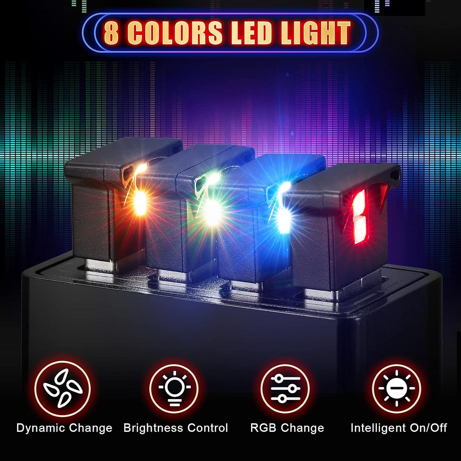 Luz LED USB Frienda 2 Piezas, Brillo Ajustable 8 Colores