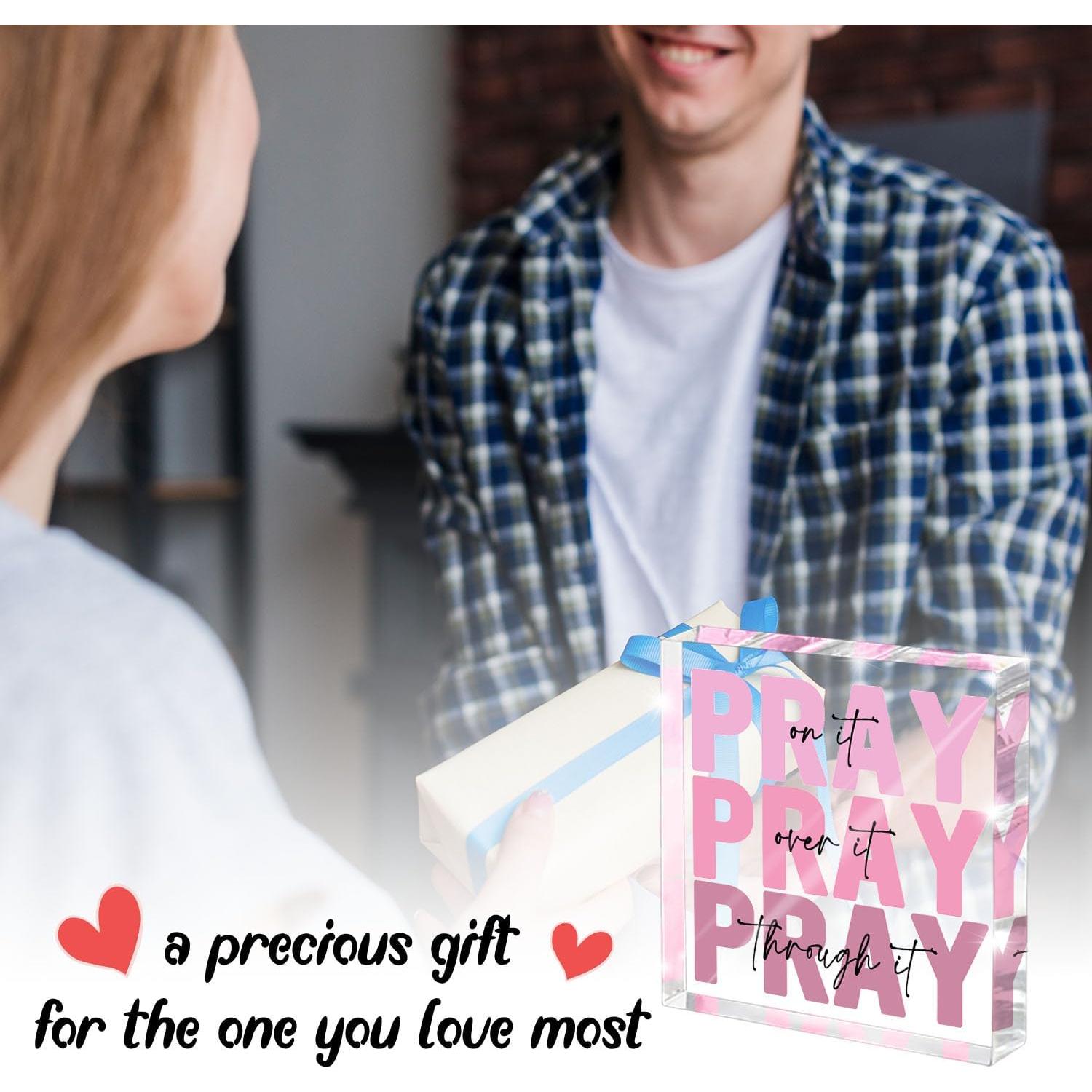 Placa Acrílica Inspiracional Zaxek 10x10 cm Rosa