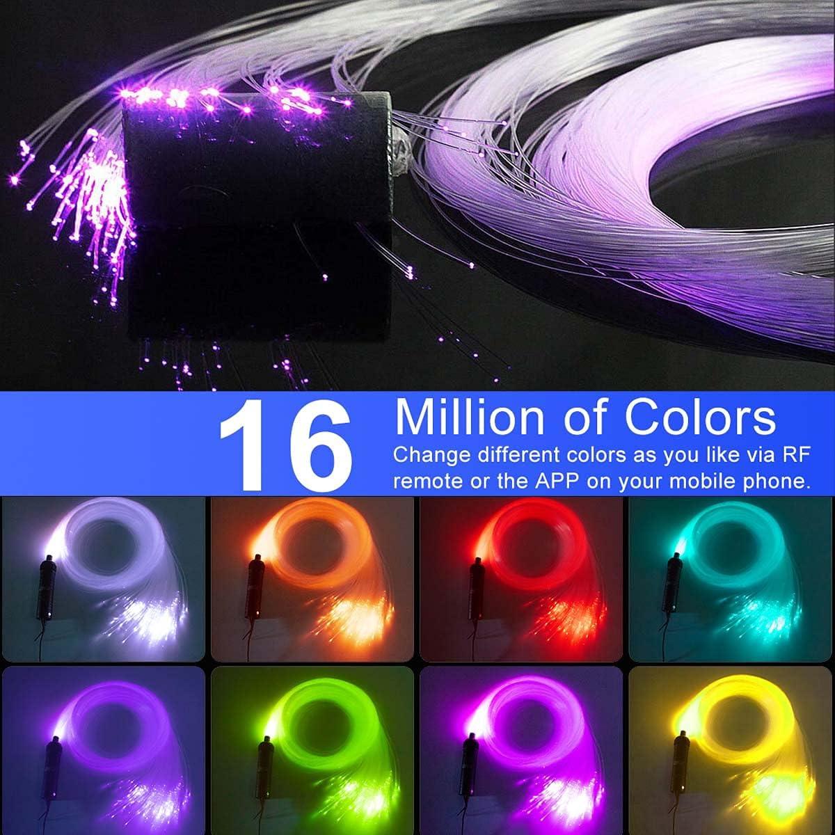 Luces de Fibra Óptica RGBW AZIMOM 6W 2.99m Control Remoto