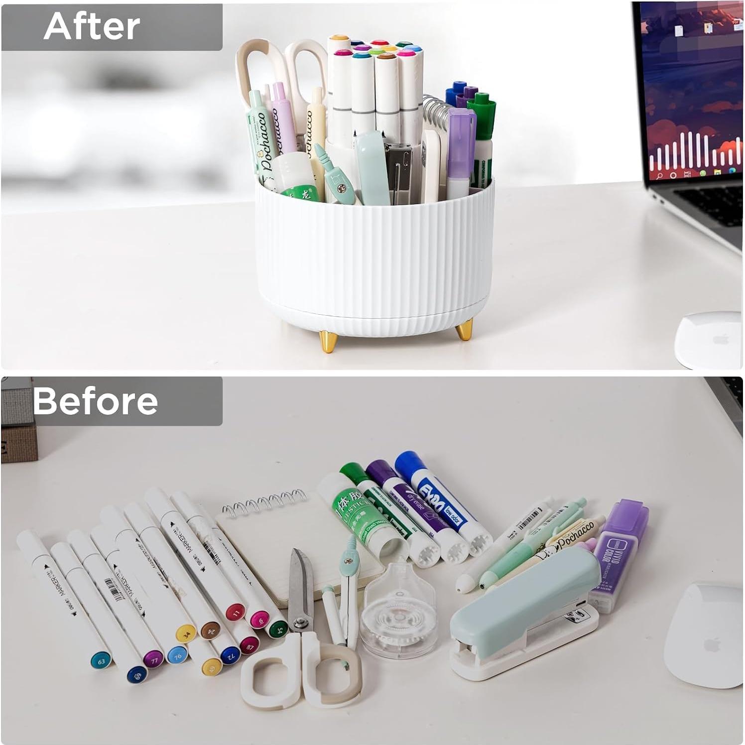 Set de 7 Organizadores de Escritorio Gawsey Dorado 360°