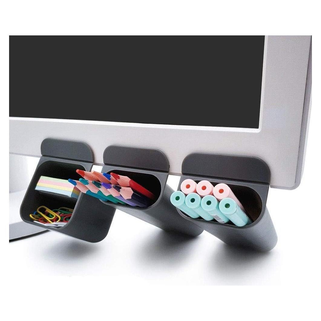 Soportes para Lápices Kydely 3 Piezas Gris Polipropileno