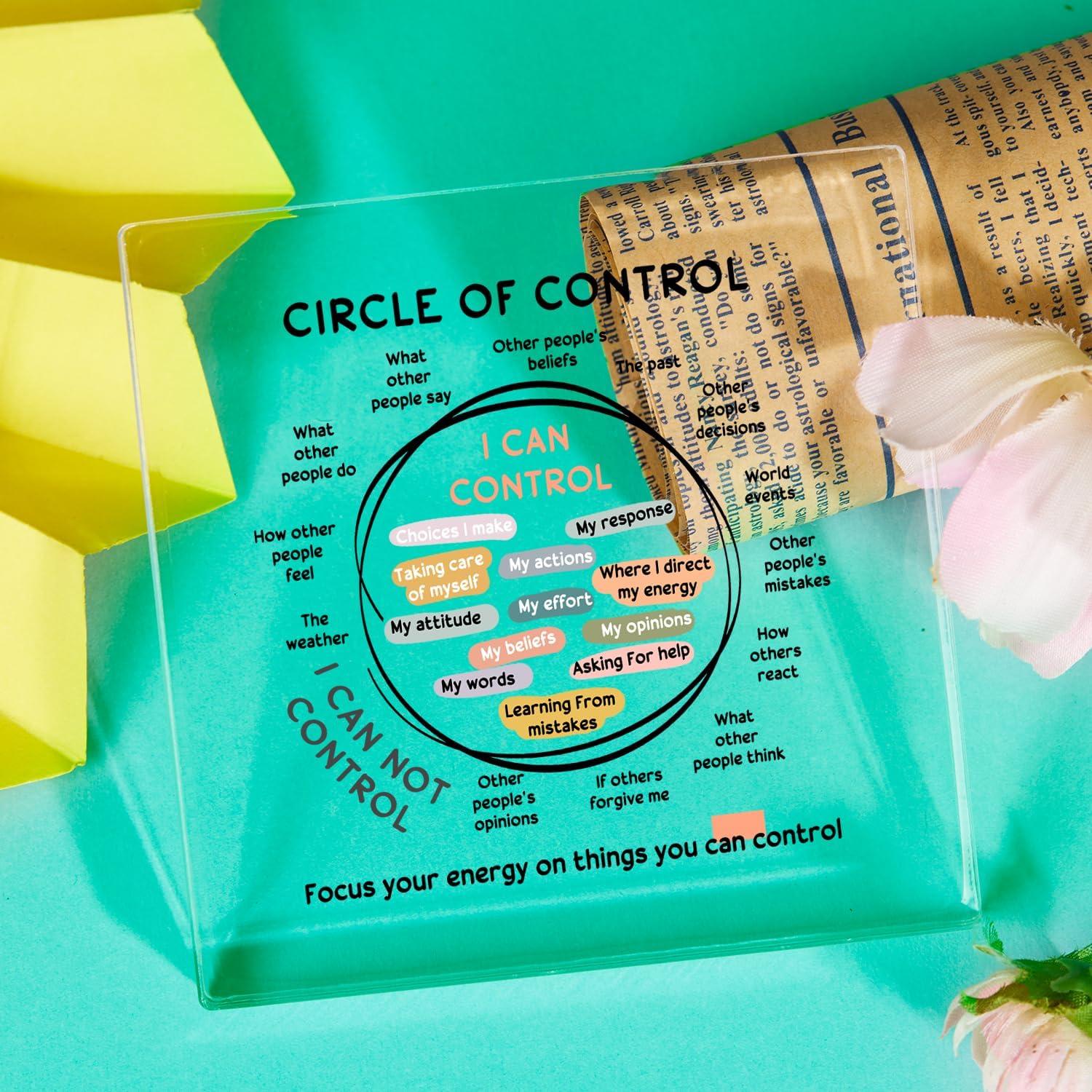 Adorno Acrílico Salud Mental 10x10 cm Undergo Art Deco