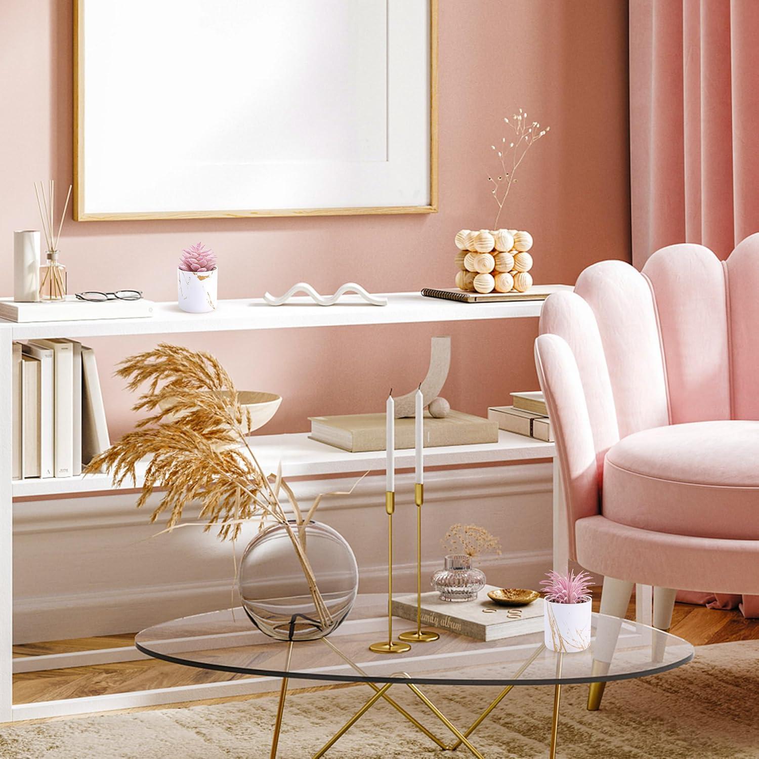 Set 2 Plantas Suculentas Artificiales Der Rose Rosa