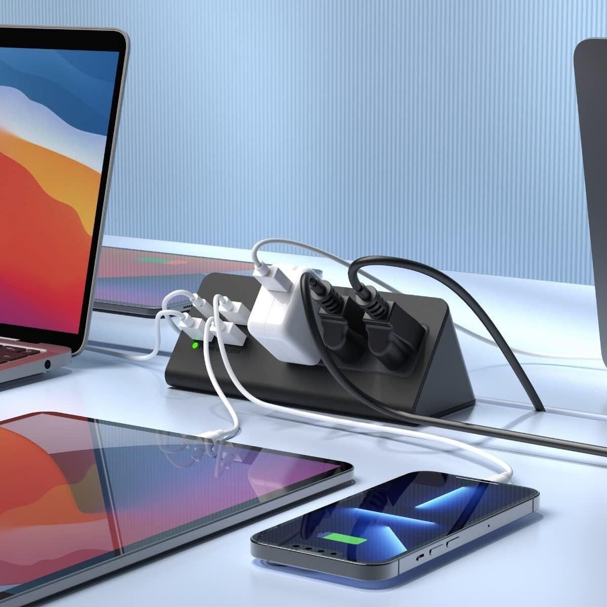 Regleta de Enchufes con USB-C Emerising 3 AC 4 USB Rápido