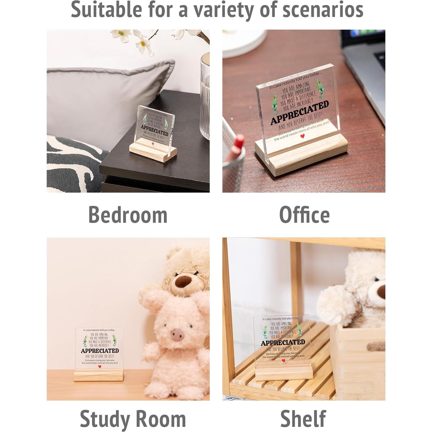 Cartel Acrílico Decorativo VBAIFAyy 10x10 cm Personalizable