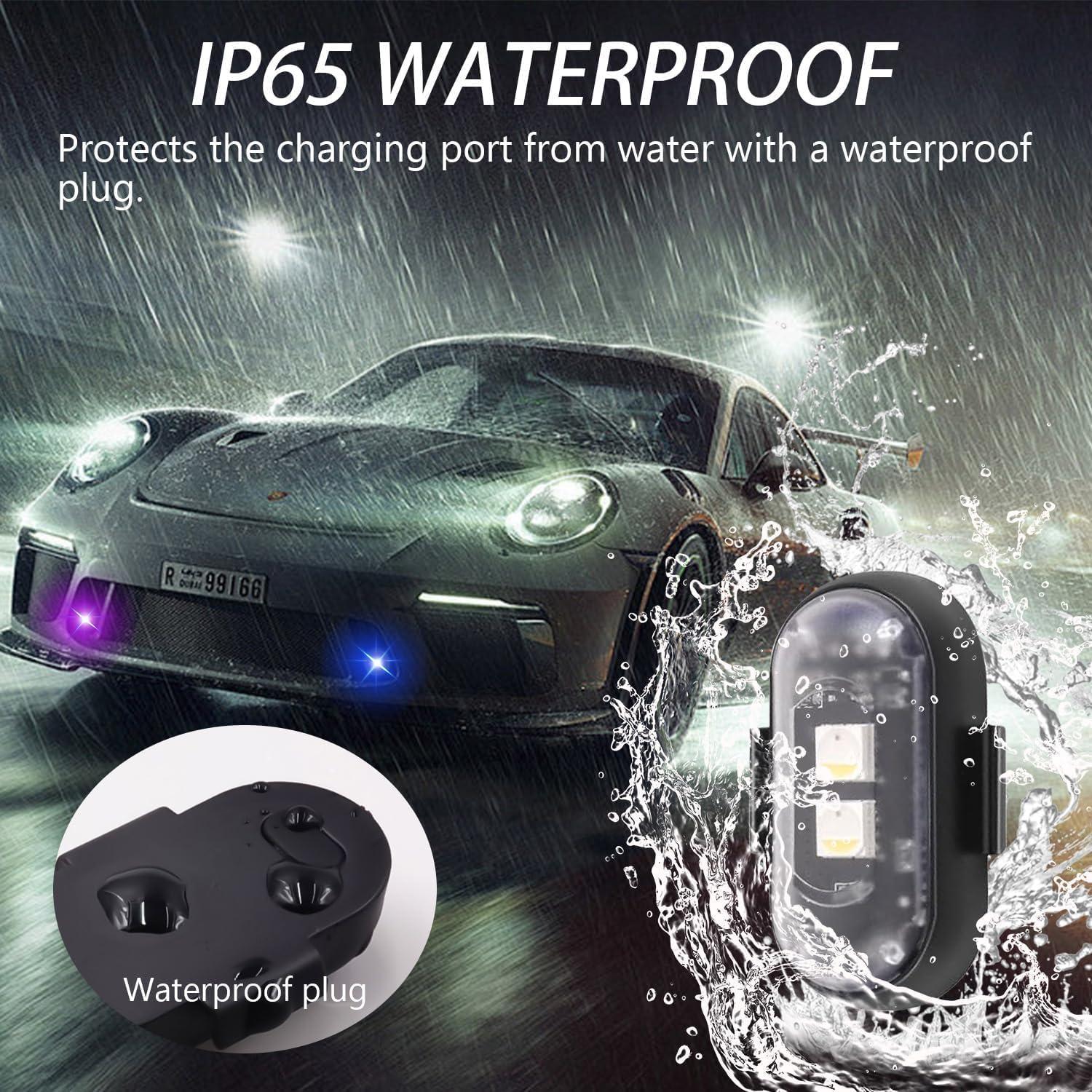 Luces Estroboscópicas LED Inalámbricas 4PCS con Control Remoto