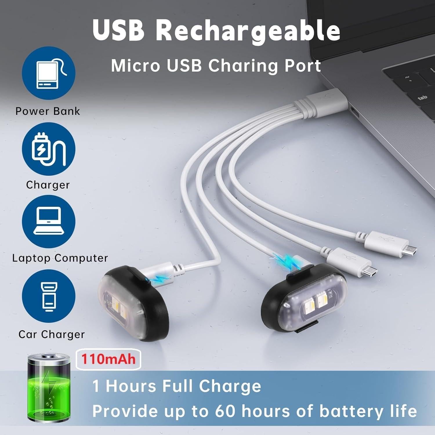 Luces Estroboscópicas LED Inalámbricas 4PCS con Control Remoto