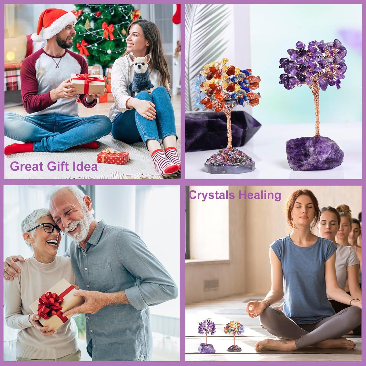 Árbol de Vida de Cristal de Amatista Ytbeoxk 12 cm