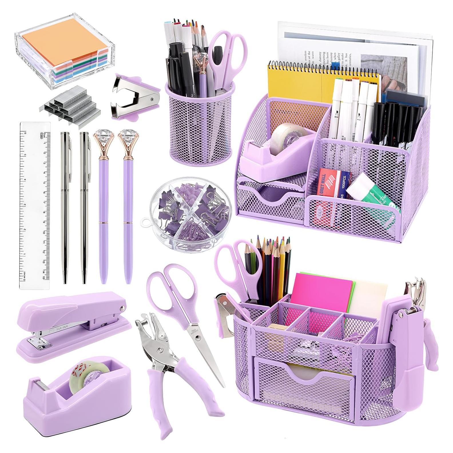 Organizador de Escritorio 17 en 1 Froidesente Morado