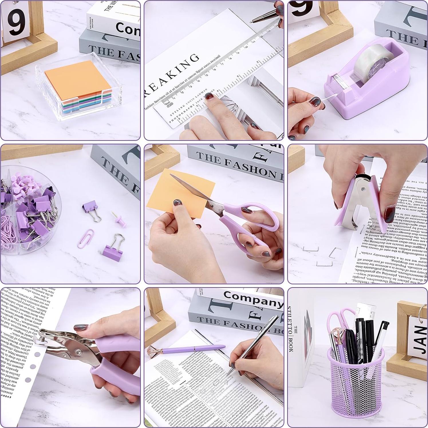 Organizador de Escritorio 17 en 1 Froidesente Morado