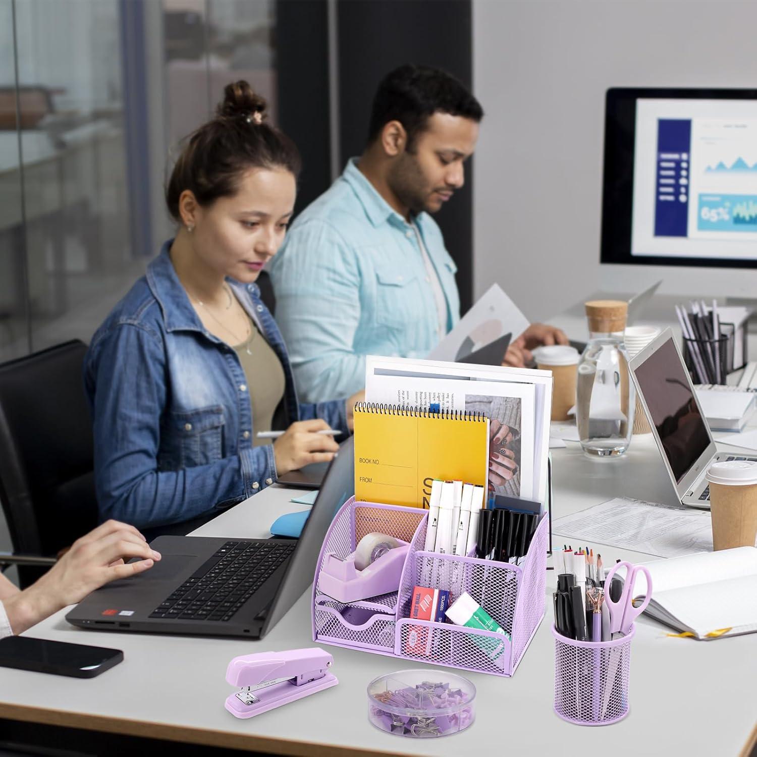 Organizador de Escritorio 17 en 1 Froidesente Morado