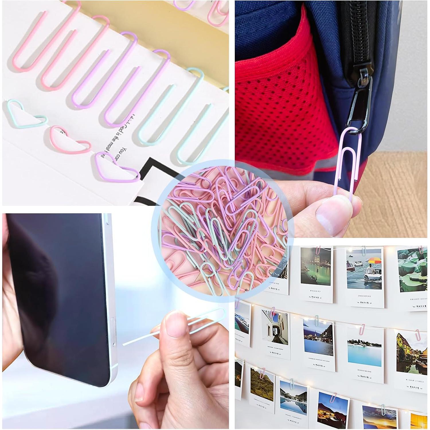 Juego de Clips de Papel y Chinchetas LyBlissor 240 PCS