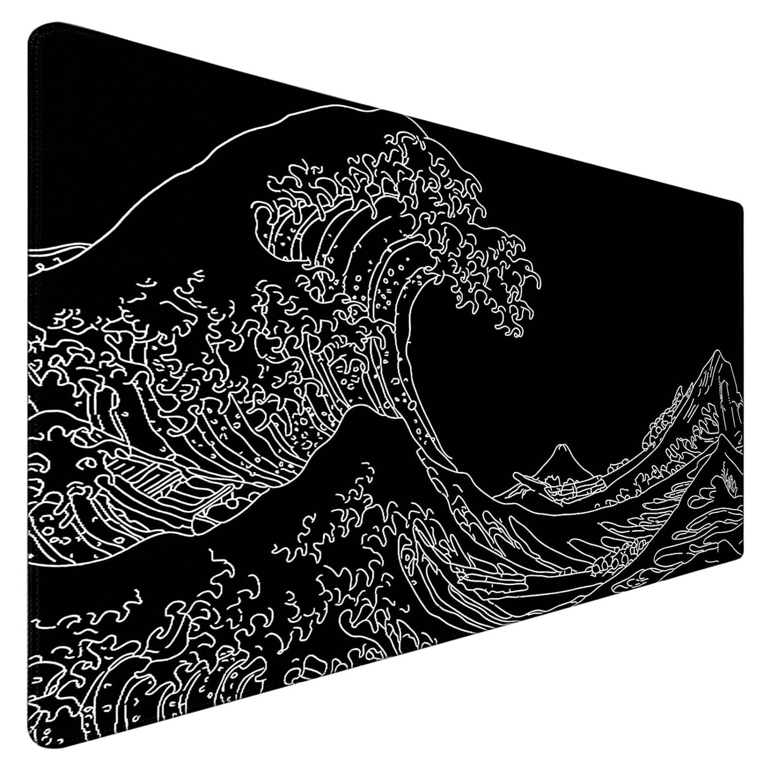 Alfombrilla de Ratón Grande Jovlio Ola del Mar 80x40 cm