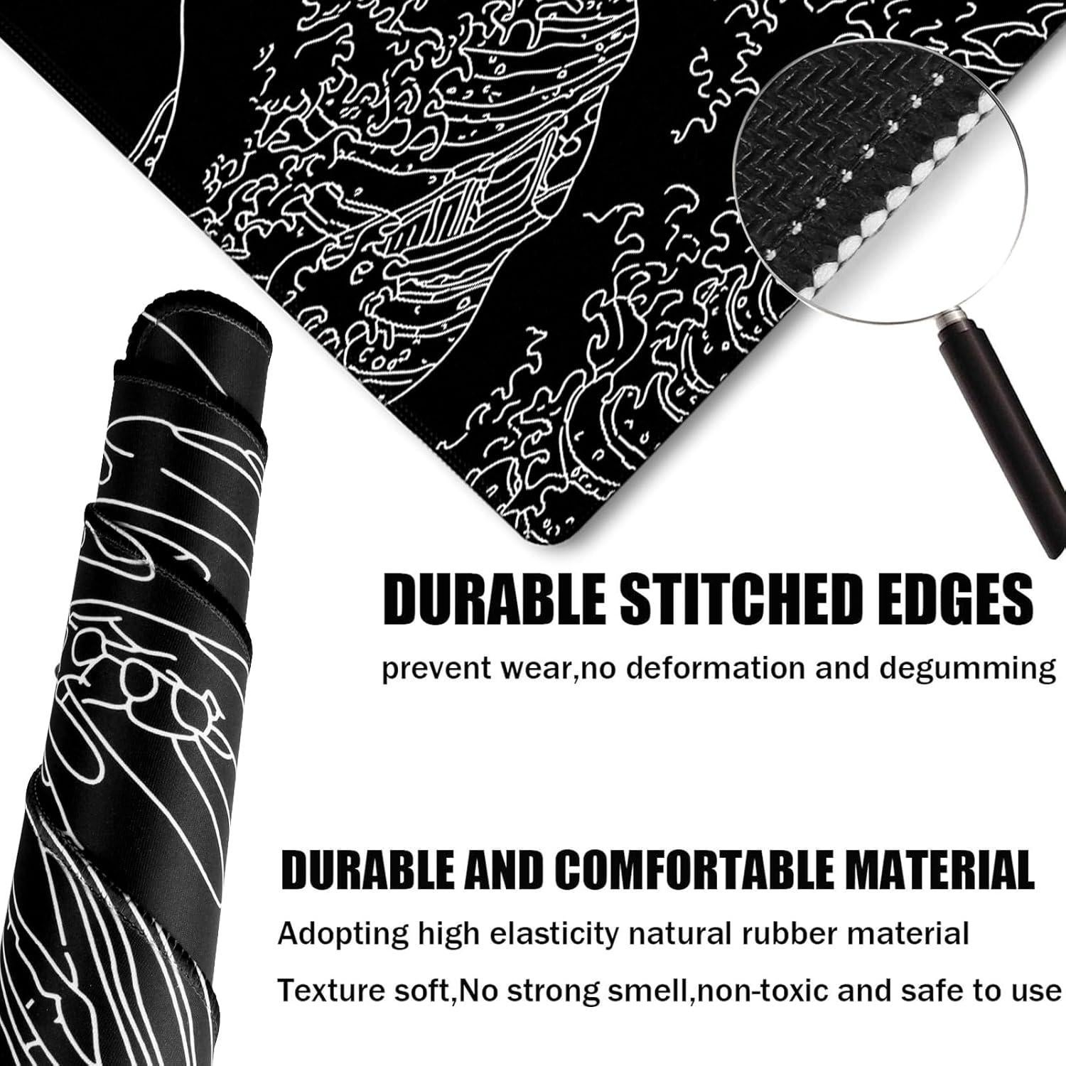 Alfombrilla de Ratón Grande Jovlio Ola del Mar 80x40 cm