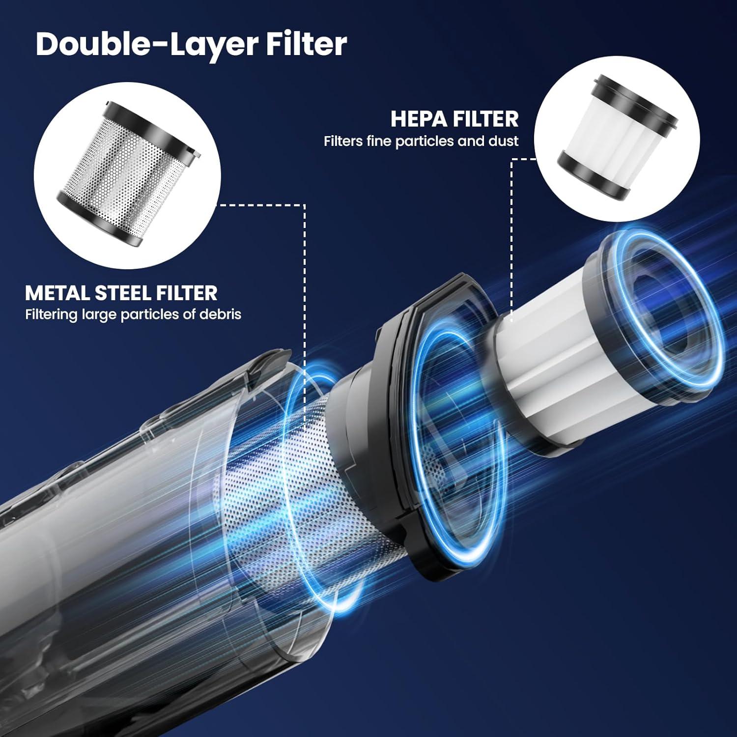 Aspiradora de Mano Inalámbrica Sweepcent 24KPa 0.68kg Negra