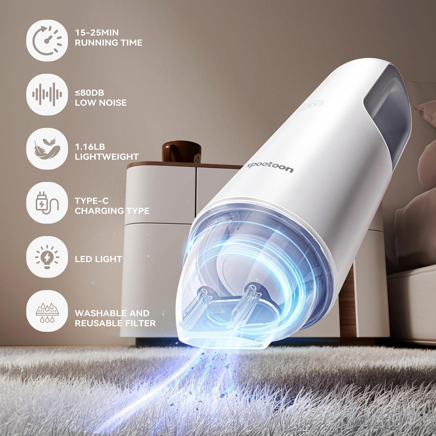 Aspiradora de Coche Portátil Xpootoon XR10 9300PA Sin Cable