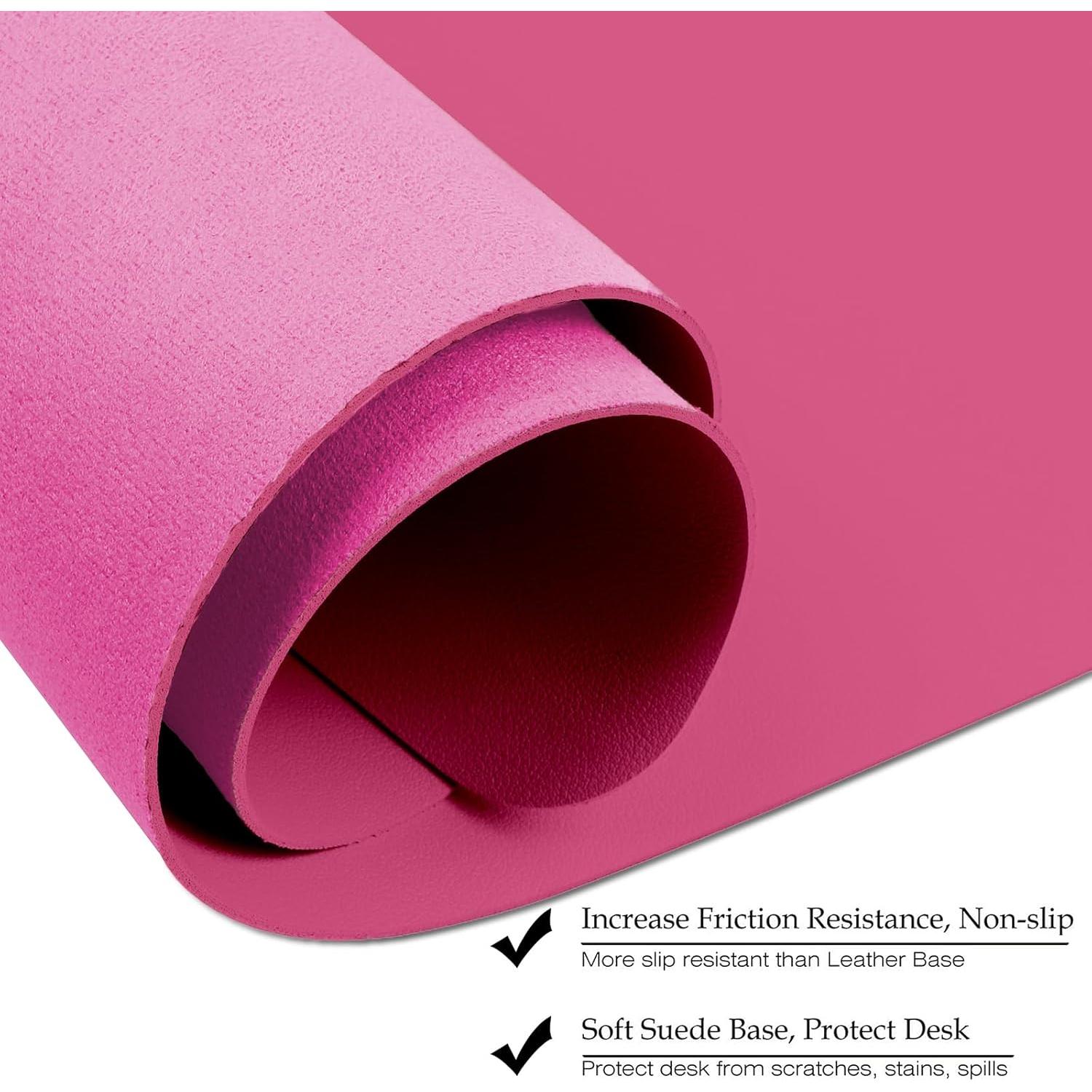 Alfombrilla de Escritorio Boutilon 89x43cm Antideslizante Rosa