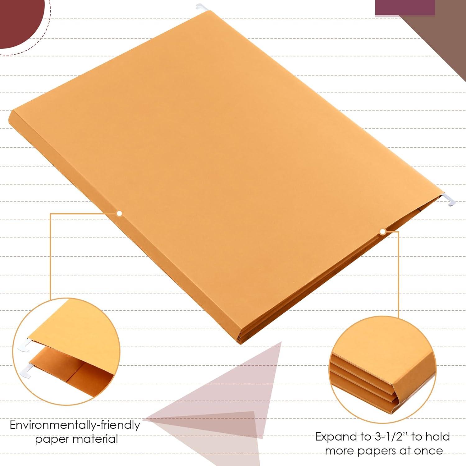 Carpetas Colgantes Yaomiao 24 Piezas Tamaño Carta Oscuro