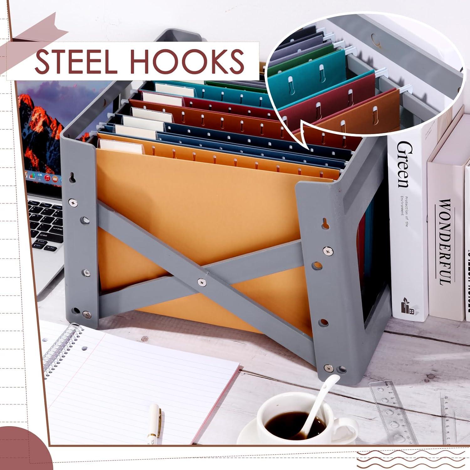 Carpetas Colgantes Yaomiao 24 Piezas Tamaño Carta Oscuro