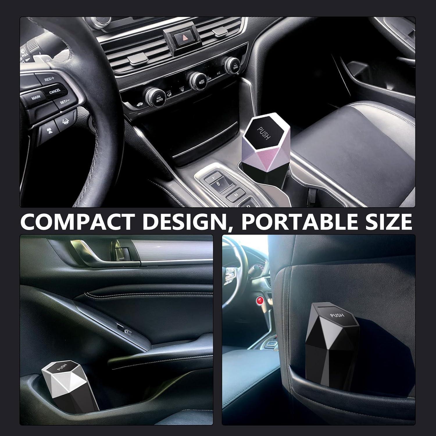 Basurero Mini Ginsco para Auto 600ml con Tapa y 90 Bolsas